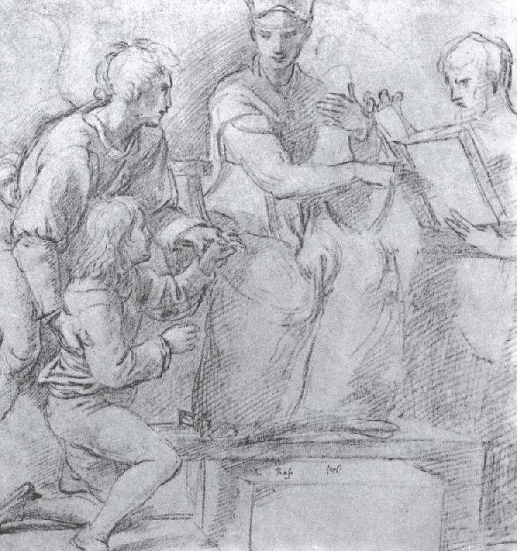 RAFFAELLO Sanzio Study of Mary oil painting image